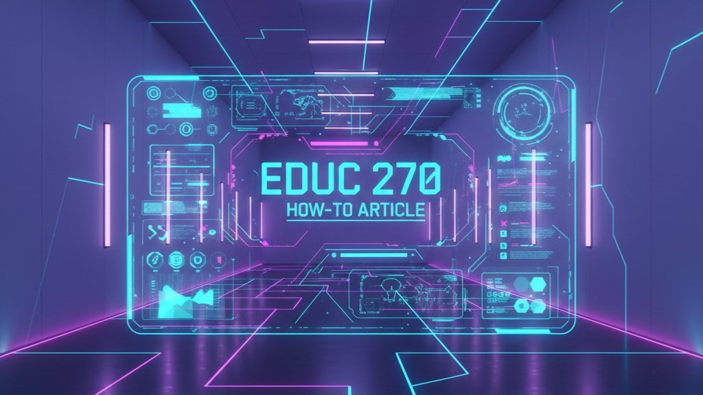 how to article educ 270 — A Complete Guide to Crafting Practical and Engaging Educational Content 1 how to article educ 270